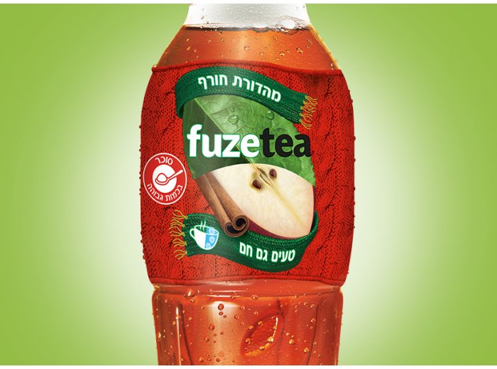 FUZE tea בטעם תפוח קינמון 0.5 ליטר