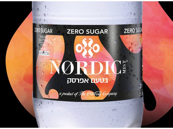 NM מוגז אפרסק זירו 1 ליטר