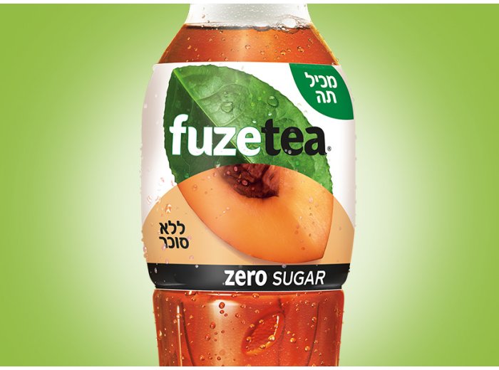 פיוז טי ZERO בטעם אפרסק 0.5 ליטר