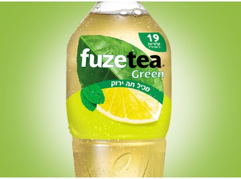 FUZE tea גרין בטעם לימון-נענע 1.5 ליטר