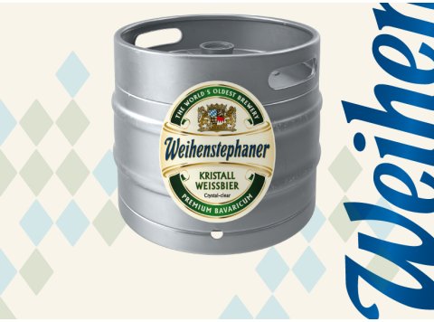 חבית ויינשטפן קריסטל מלא 30 ליטר